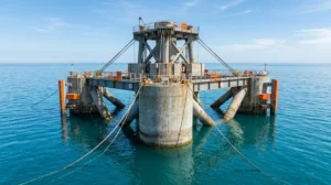 combien de m3 de béton pour une éolienne en mer